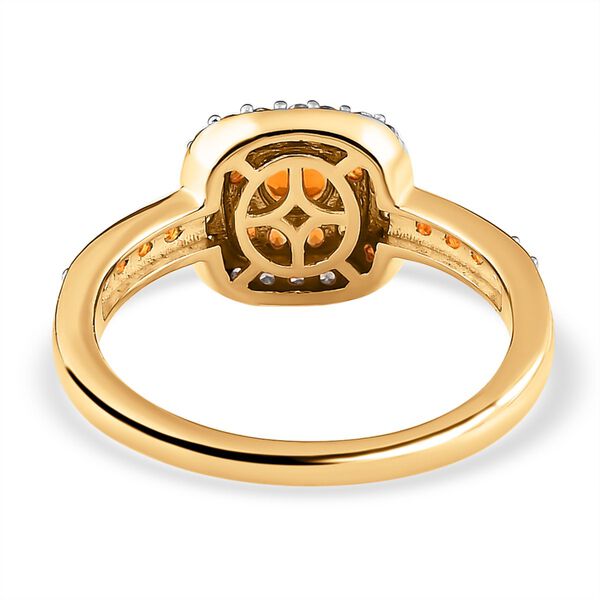 Salamanca Feueropal Ring, 925 Silber vergoldet (Gr&ouml;&szlig;e 17.00) ca. 0.67 ct image number 6