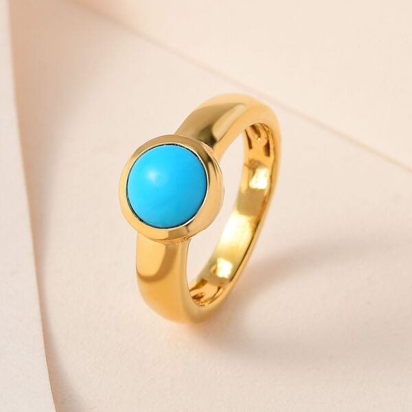 Amerikanischer, natürlicher Sleeping Beauty Türkis-Ring - 1,17 ct. image number 2