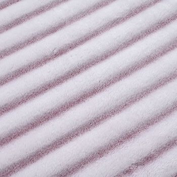 Gestreifte Kunstfell-Decke, 150x200 cm, 300 gms, einlagig, Lila