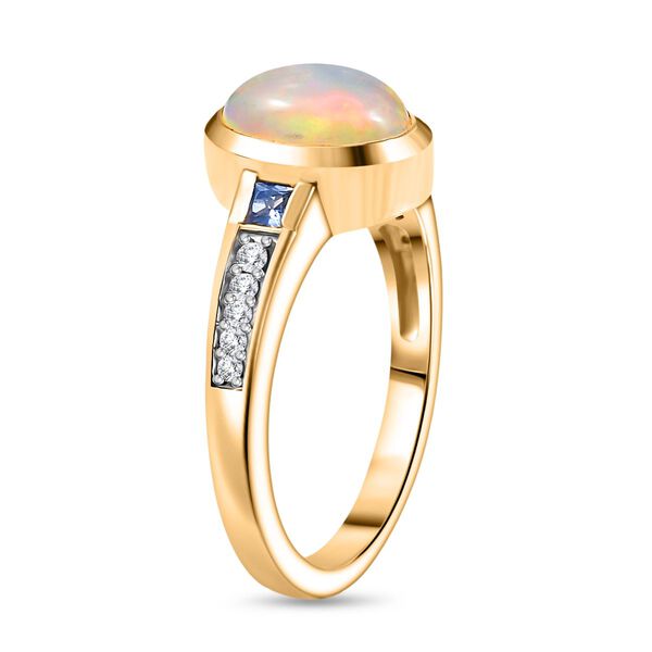 D&rsquo;Joy Nat&uuml;rlicher, &auml;thiopischer Welo Opal, ceylonfarbener Saphir und Zirkon Ring - 1,87 ct. image number 5
