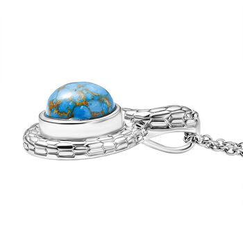 Blaues T&uuml;rkis Schmuckset ca. 50 cm ca. 3.50 ct