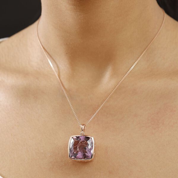 AA Rose de France Amethyst Anhänger - 27,98 ct. image number 3