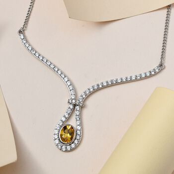 AAA Premium brasilianische Heliodor und Zirkon-Halskette - 5,70 ct.