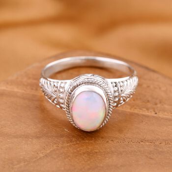 Royal Bali Kollektion - Nat&uuml;rlicher, &auml;thiopischer Welo Opal-Ring - 1,87 ct.