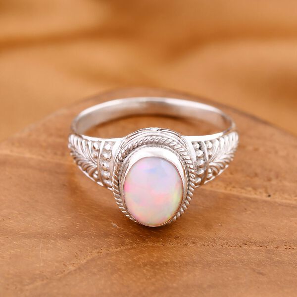 Royal Bali Kollektion - Nat&uuml;rlicher, &auml;thiopischer Welo Opal-Ring - 1,87 ct. image number 1