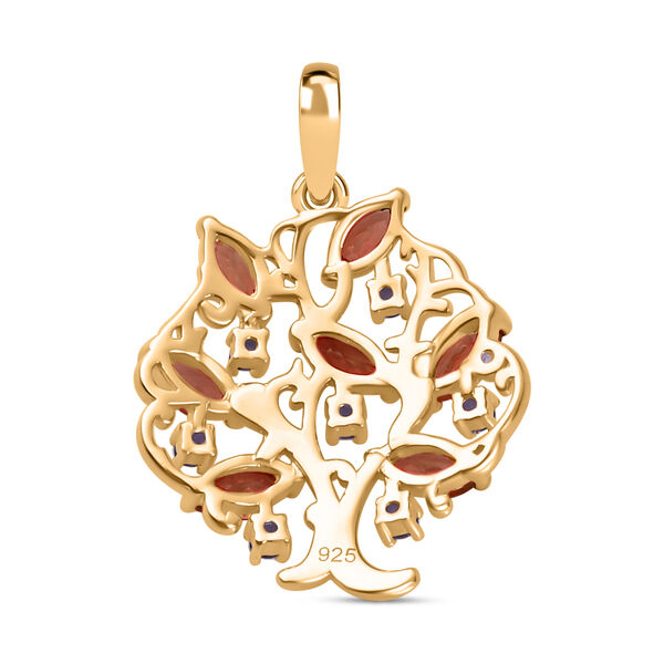 Roter Granat und afrikanischer Amethyst-Anh&auml;nger - 1,23 ct. image number 5