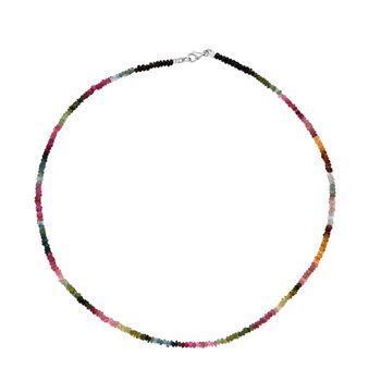 Multi-Turmalin 45cm Halskette - 40 ct.