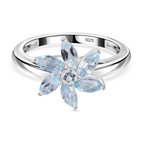 Himmelblauer Topas-Ring - 1,20 ct. image number 0