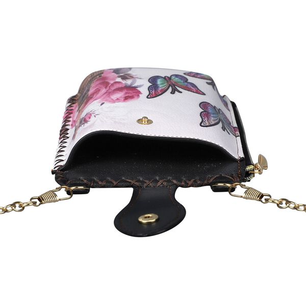 Handy Crossbody-Tasche, 10.5x18cm, Schmetterling image number 4