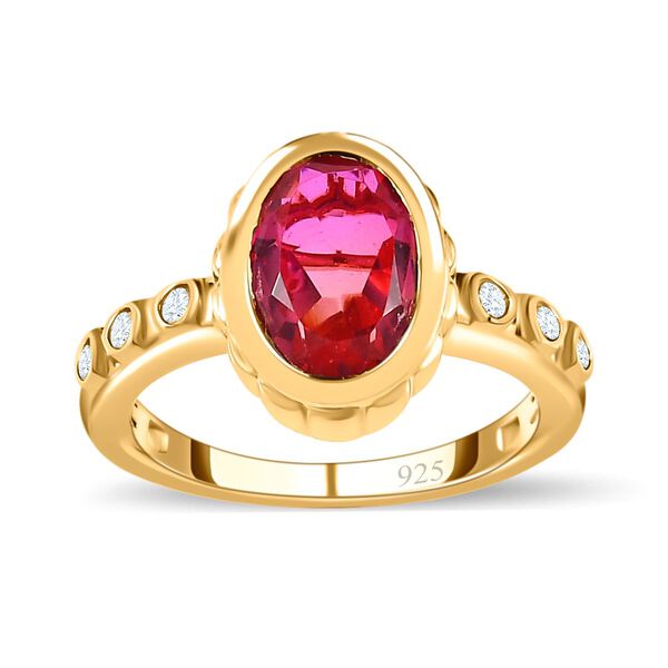 Sunset Triplett Quarz und Zirkon Ring - 2,59 ct. image number 4