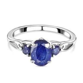 Masoala Saphir Ring, 925 Silber platiniert, ca. 2.25 ct