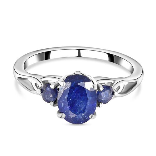 Masoala Saphir Ring, 925 Silber platiniert, ca. 2.25 ct image number 0