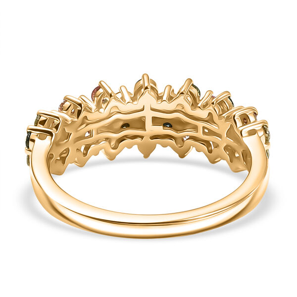 LUXURIANT SGL zertifizierter SI-GH mehrfarbiger Labor Diamant Ring - 1 ct. image number 6