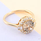 ILIANA AAA Turkizit und Diamant-Ring, SI G-H, 750 Gelbgold  ca. 1,80 ct image number 1