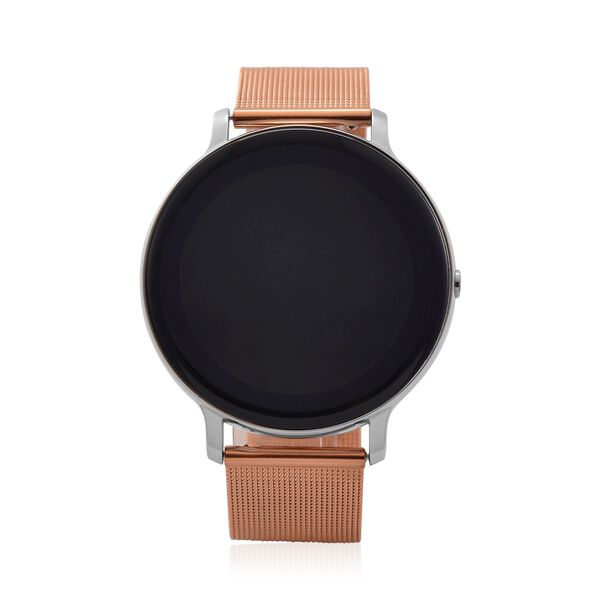 Eleganz Mesh HiWatch Plus, Silber und Gold, Smartwatch mit Dual-Modus Bluetooth, 1,28 IPS Display und Wassergesch&uuml;tztes Design image number 4