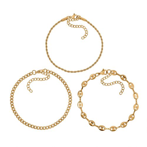 3er Set - Sehr Schick und Trendy Armbänder, Chirurgen-Edelstahl image number 0