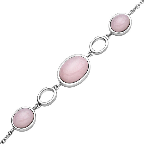 Rosenquarz-Armband in Silberton, 20,00 ct. image number 4