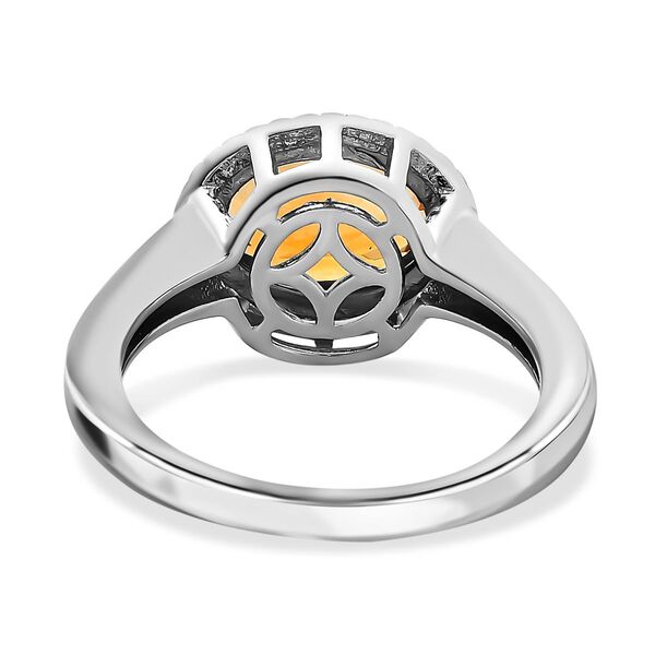 AA Serra Gaucha Citrin Ring, 925 Silber platiniert, (Gr&ouml;&szlig;e 16.00) ca. 1.63 ct image number 6