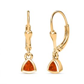 D'Joy AA mexikanische Kirschfeuer-Opal Ohrringe - 0,33 ct.