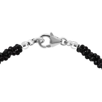 Schwarzes Spinell 19cm Armband - 20 ct.