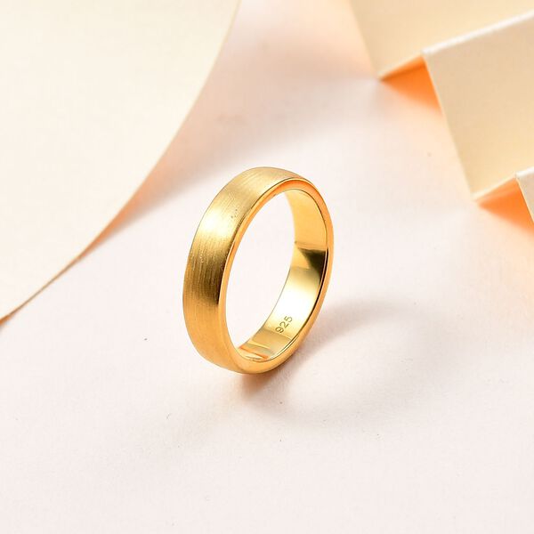 925 Silber Gelbgold VermeilRing (Größe 17.00) ca. 5,28g image number 2