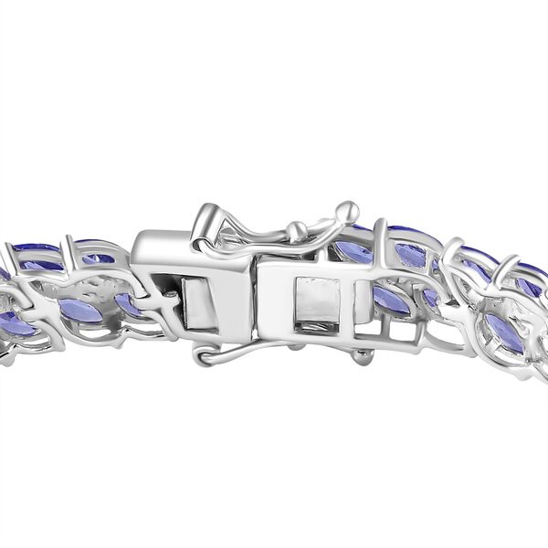 Tansanit Armband ca. 19 cm 925 Silber rhodiniert ca. 12,50 ct. image number 6