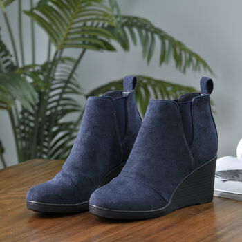 LA MAREY - Damen Stiefel, Gr&ouml;&szlig;e 36, Dunkelblau
