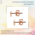 Molto Kiss Stacking Ohrstecker in Silber mit Roségold Vermeil image number 8