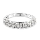 Diamant Ring 925 Silber Platin-Überzug image number 0
