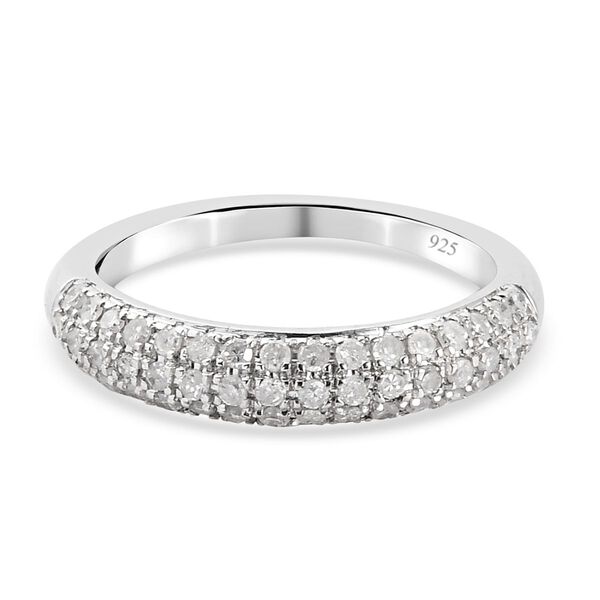 Diamant Ring 925 Silber Platin-Überzug image number 0