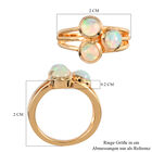 Natürlicher Äthiopischer Opal Ring 925 Silber Vermeil image number 6