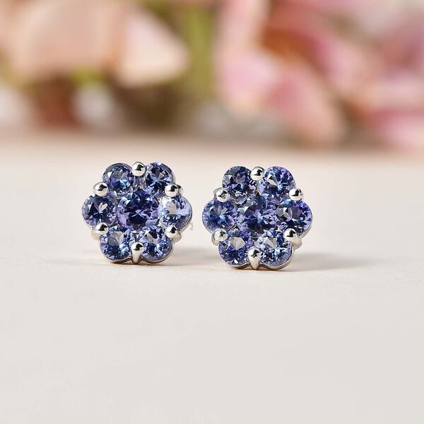 Tansanit Ohrringe - 1,39 ct. image number 2