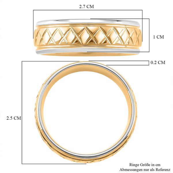 Reines Wolframcarbid Bicolor Ring (Größe 17.00) ca. 6,70g image number 5