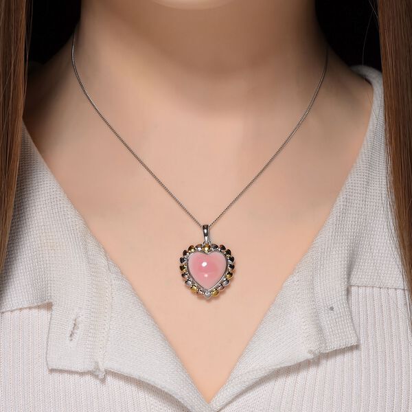 D'Joy Natürliche Rosa Königsmuschel Perle Schmuckset ca. 45 cm 925 Silber rhodiniert image number 2