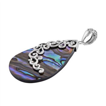 Royal Bali Kollektion - Abalone Muschel Anh&auml;nger 925 Silber