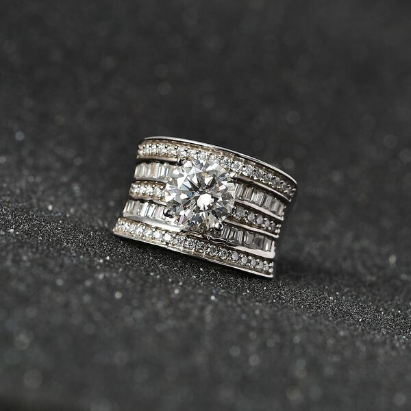 Moissanit Ring - 3,59 ct. image number 8