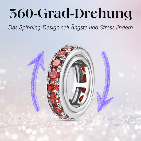 Granat Zirkonia Spinning Ring - 8,01 ct. image number 1