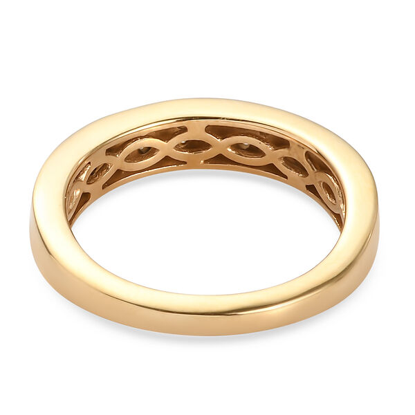 Diamant Ring 925 Silber vergoldet  ca. 0,15 ct image number 6