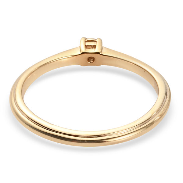 Diamant Ring 925 Silber vergoldet image number 6