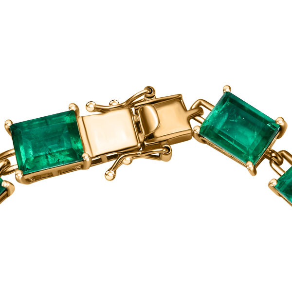 Smaragd Triplett Quarz Armband, 19 cm - 37,78 ct. image number 4