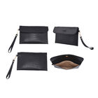 Passage - 4er-Set, Handtasche, Crossbody Tasche, Clutch und Brieftasche mit Kroko-Prägung, Schwarz image number 5