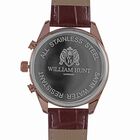 William Hunt - Echtleder-Armbanduhr im Hollywood-Glamour-Stil, 5ATM Wasserdicht, Japanisches Uhrwerk, rosefarben image number 5