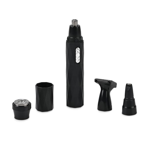 4-in-1 Multifunktional Elektrorasierer Set, schwarz