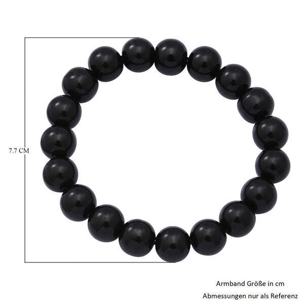 Schwarzes Onyx Armband ca. 19 cm lange 925 Silber ca. 119.00 ct image number 3