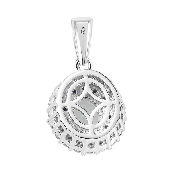 Espirito Santo Aquamarin und blauer Saphir-Anhänger mit Kette, ca. 1,40 ct image number 5