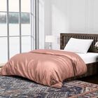 Serenity Night: Premium Collection Herbst-Winter-Steppdecke aus 100 % Bambus mit hochwertiger Kunstdaunenfüllung, 1,7 kg, 135 x 200 cm, Puderrosa