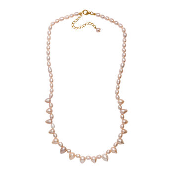 AA mehrfarbige S&uuml;&szlig;wasser Perle Halskette, 45+5 cm