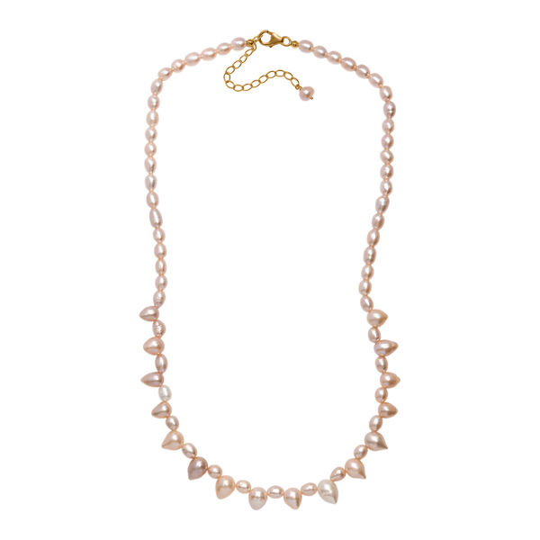 AA mehrfarbige Süßwasser Perle Halskette, 45+5 cm image number 4