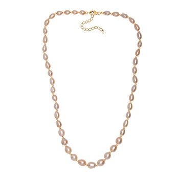 AA Pfirsich-S&uuml;&szlig;wasser Perle Halskette, 45cm