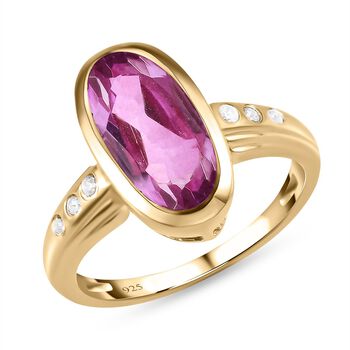 Patroke Triplett Quarz und wei&szlig;er Zirkon-Ring - 3,56 ct.